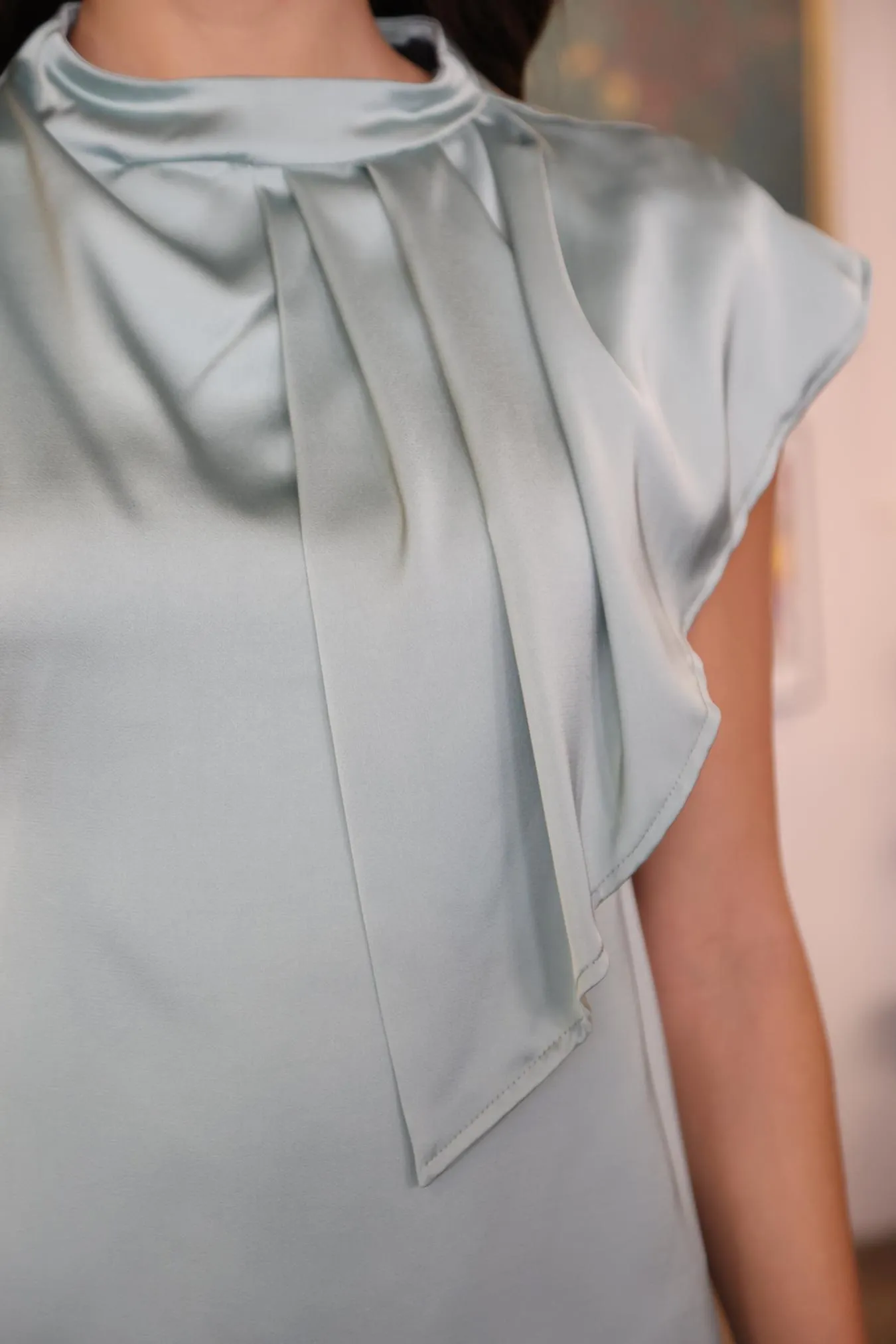 Baby-Shower Bianca Dress - Sage