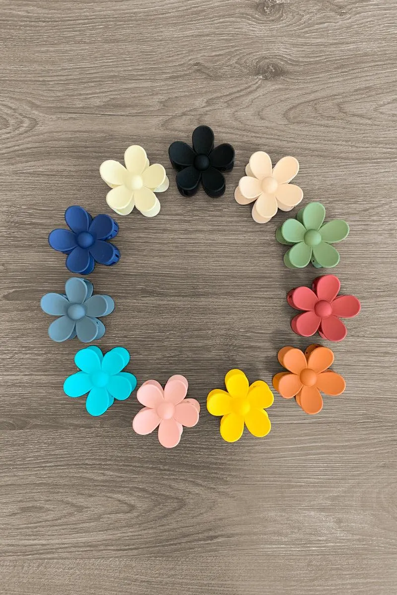 Acrylic Flower Claw Clips