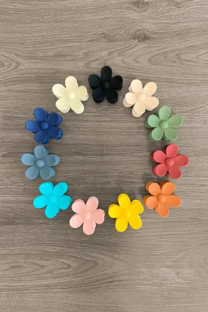 Acrylic Flower Claw Clips