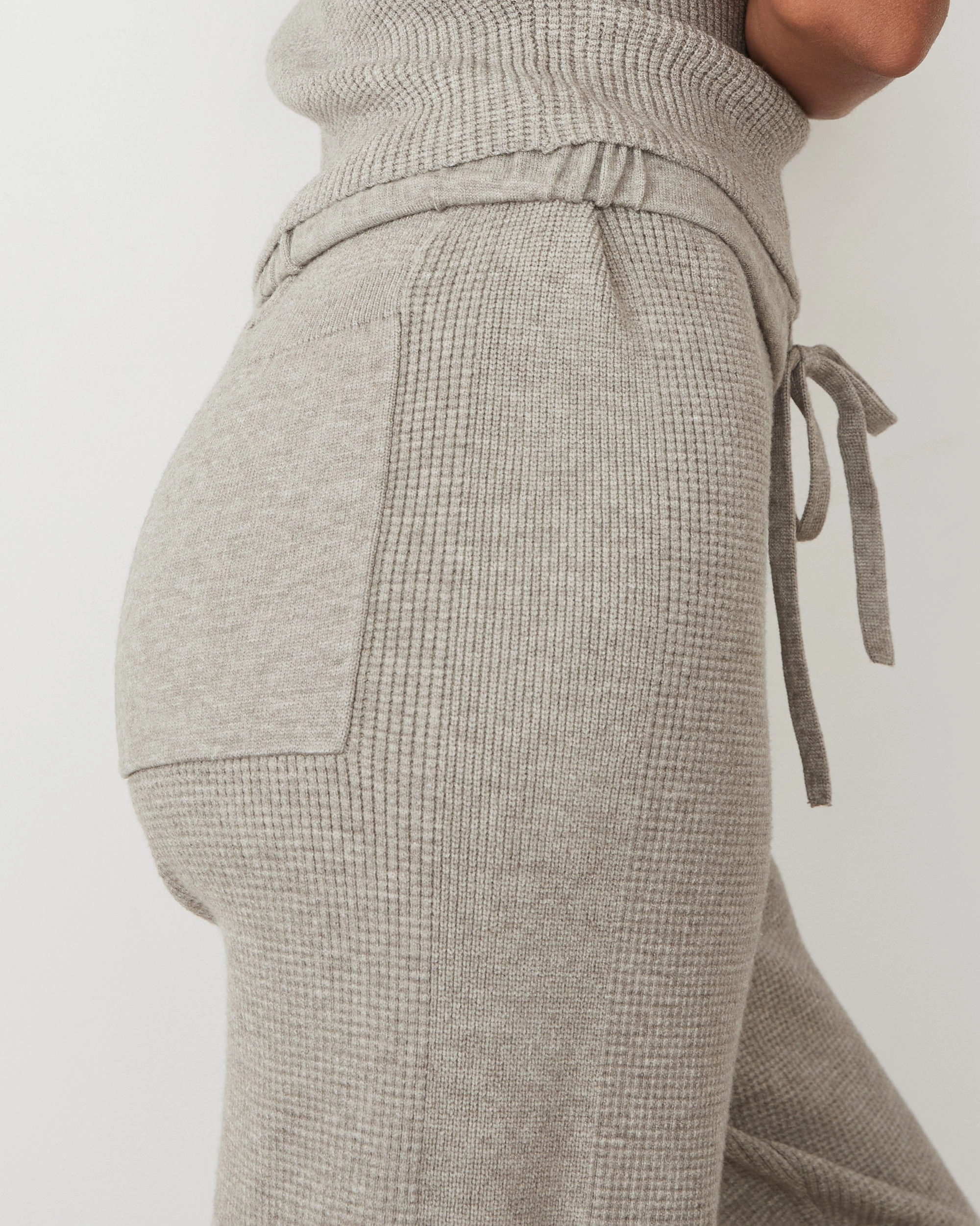 anti slip grip Softknit Rib Waffle Oversized Sweat