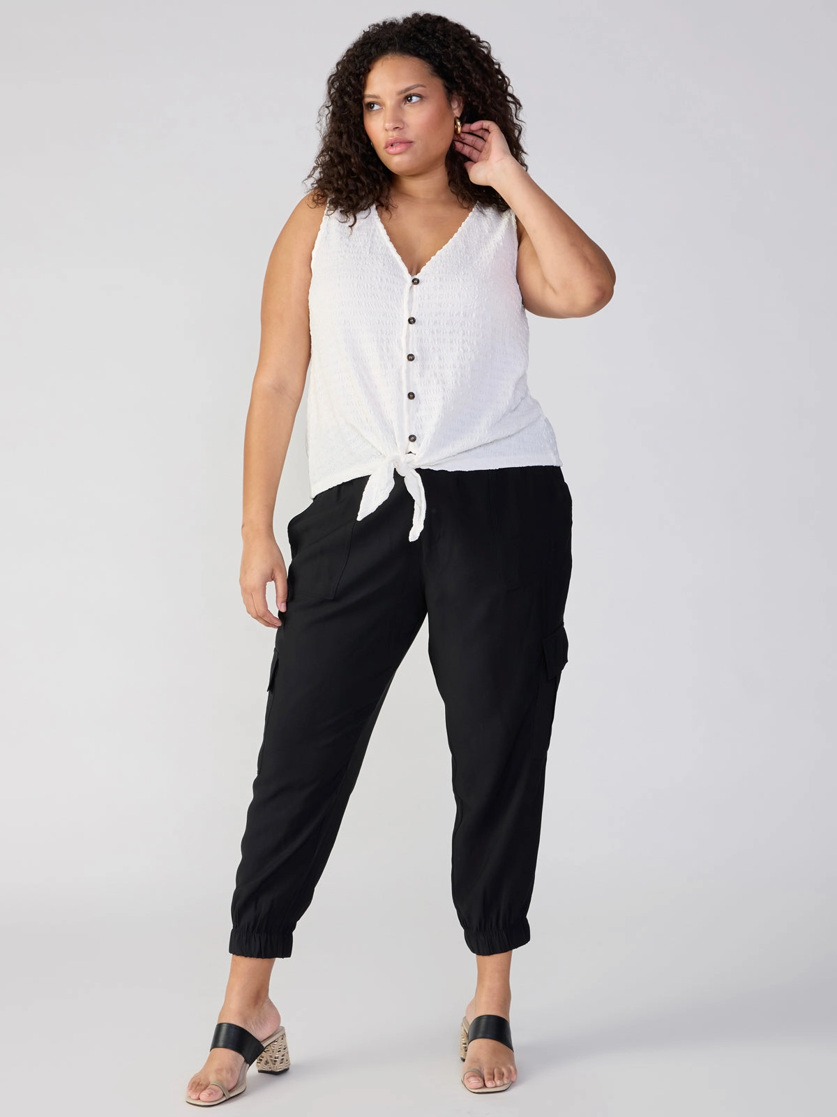 The Harmony Semi High Rise Pant Black Extended Sizing Timeless Design