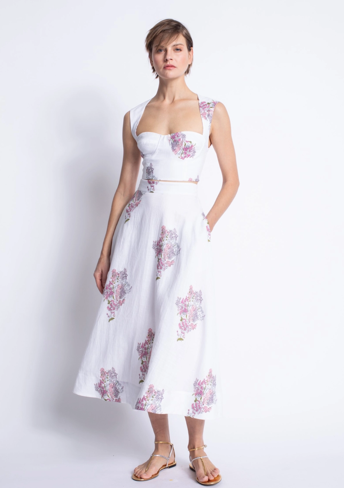 Low Profile Waistband Ada Print Skirt