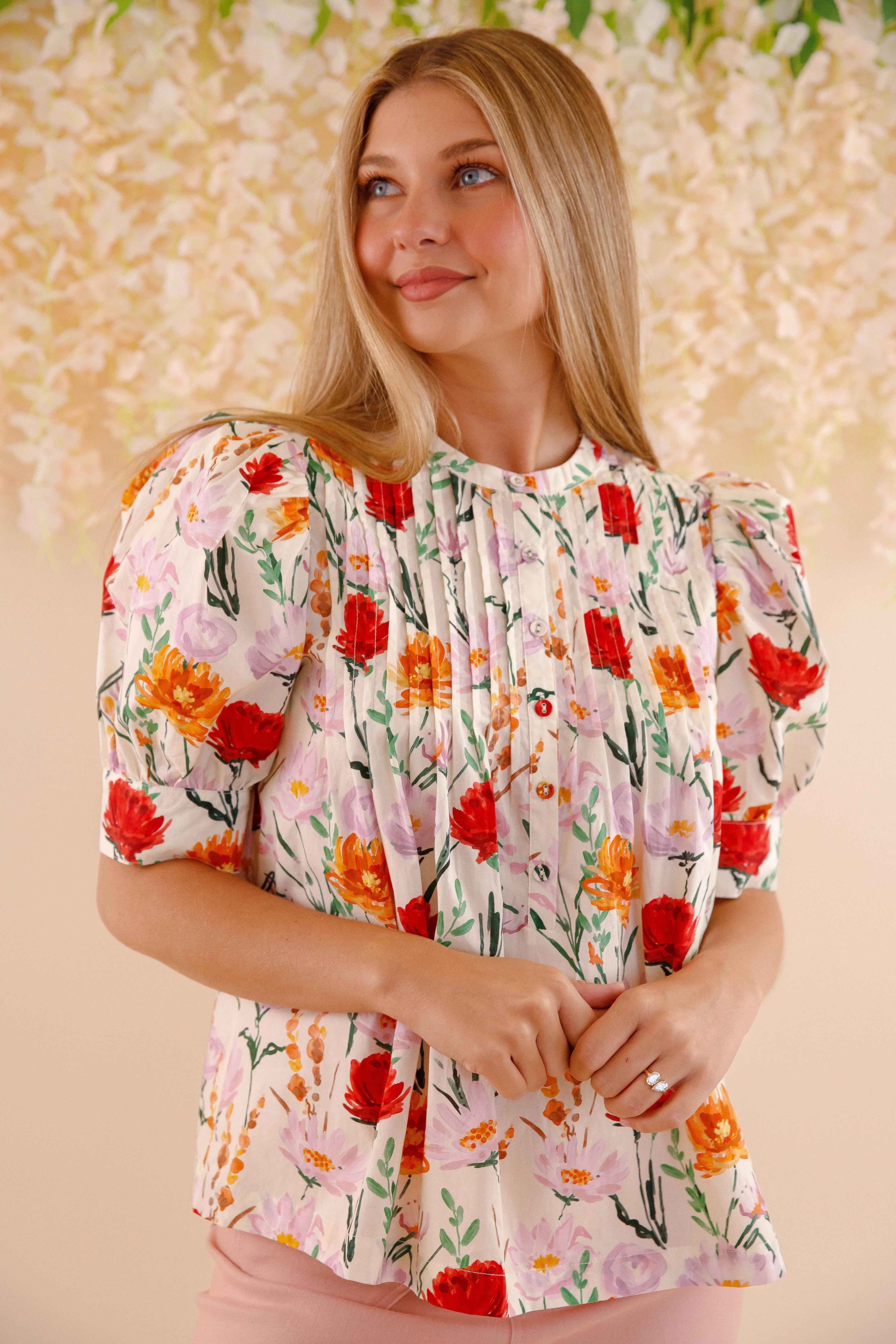 DurableReinforcement In My Garden Blouse