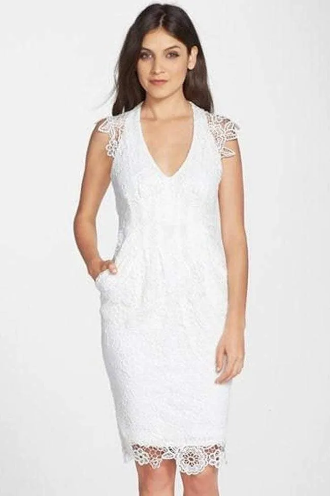 Flare Breeze Vibrant Layer Adele Dress - White Lace