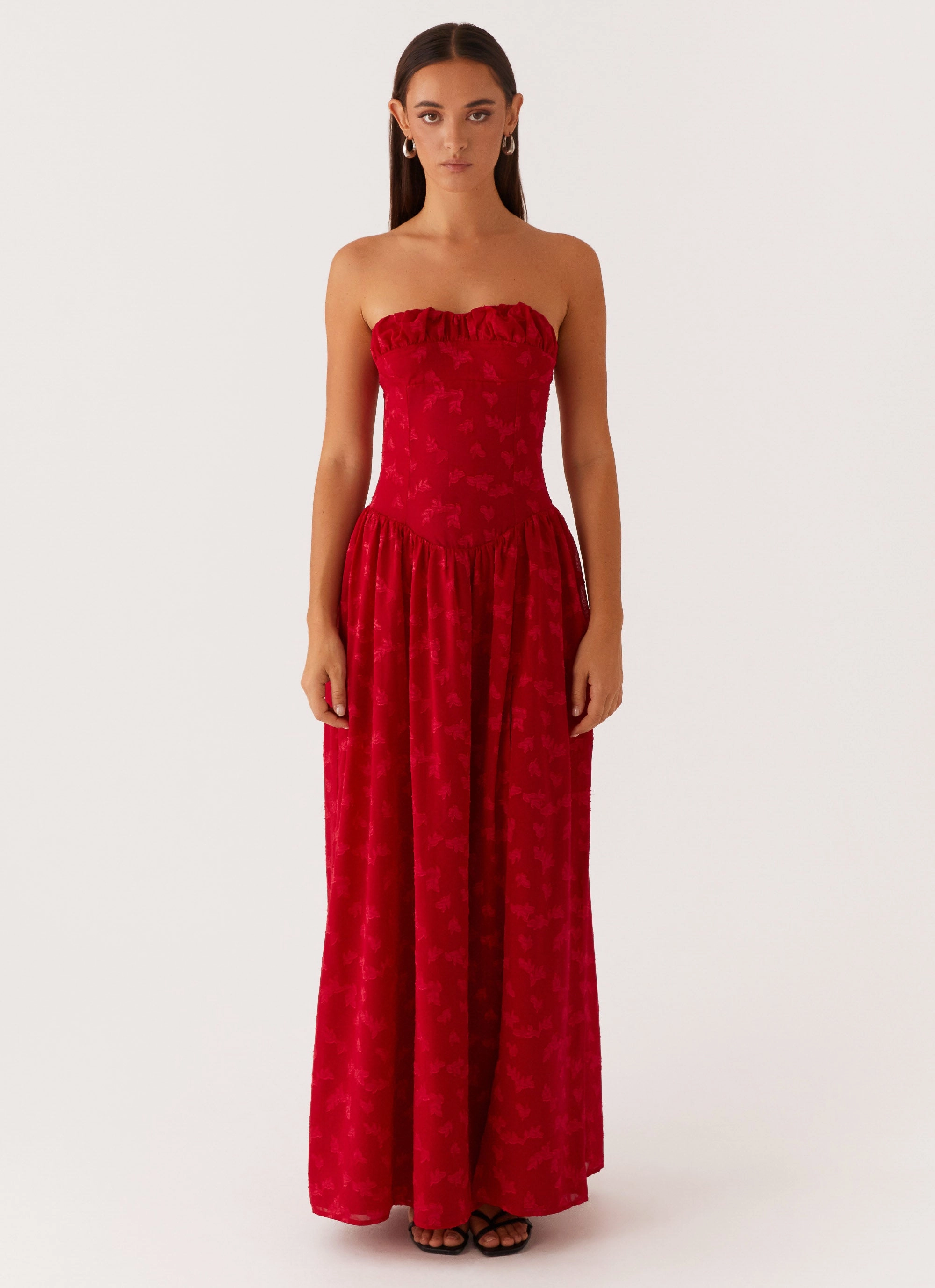 Adira Maxi Dress - Red Night wear