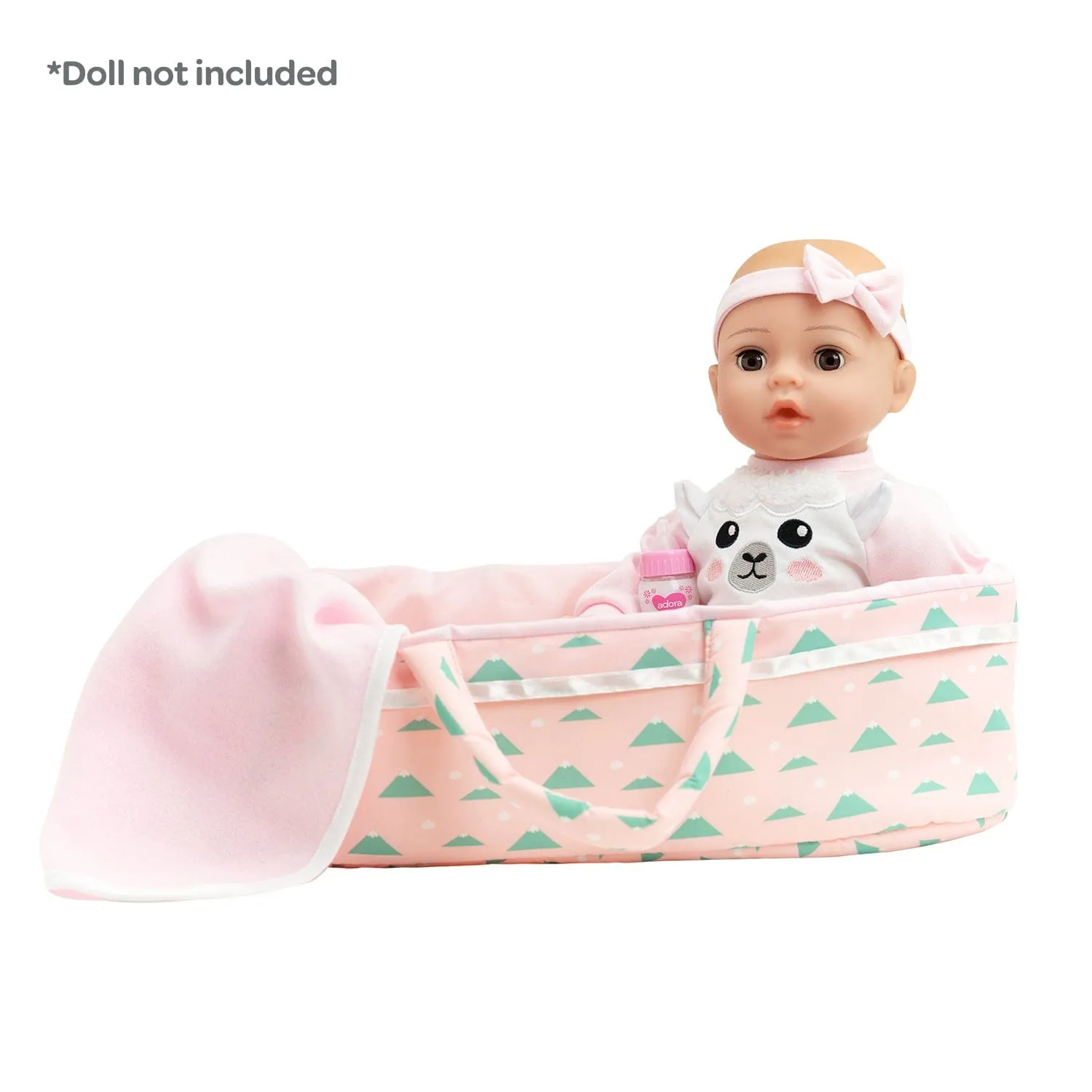 Adoption Nurturing Essentials for 16 inch Babies - 7 Piece Gift Set in Llama print