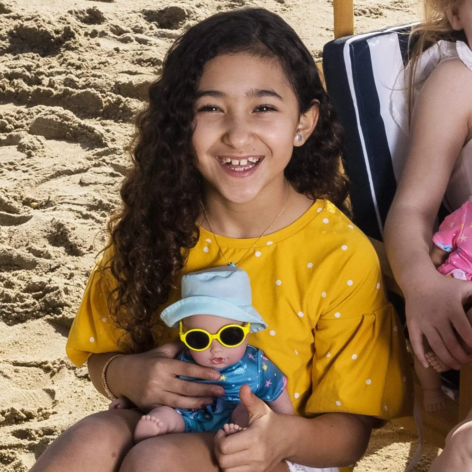 Adora Beach Baby Doll with Sun-Activated Freckles, Clothes & Accessories Set - Baby Sunny