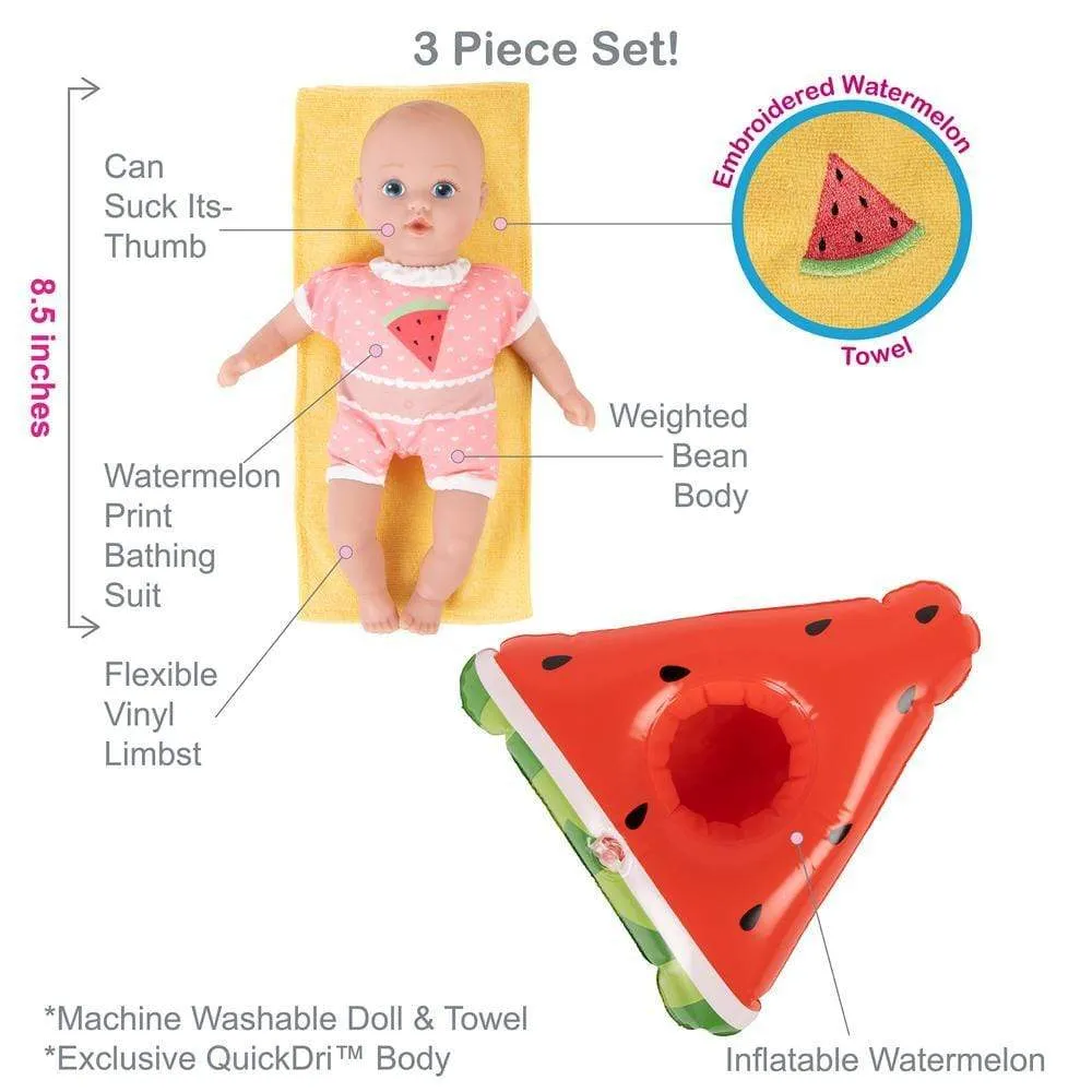 Adora SplashTime Baby Doll, Doll Clothes & Accessories Set - Fresh Watermelon