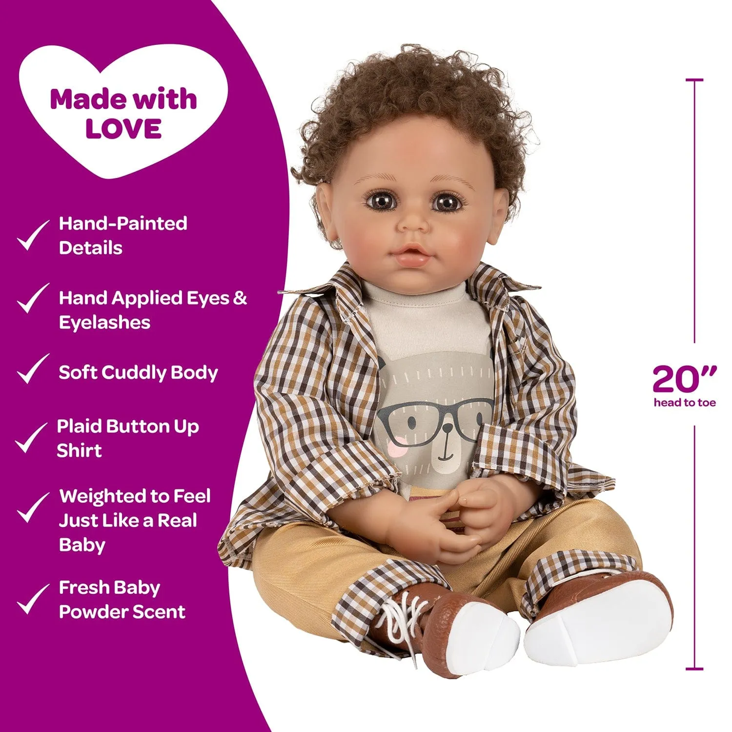 Adora Toddlertime Bear Hugs Boy Baby Doll, Doll Clothes & Accessories Set