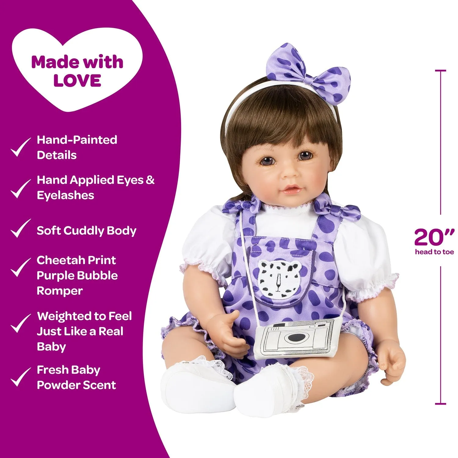 Adora Toddlertime Cheetah Girl Baby Doll, Doll Clothes & Accessories Set