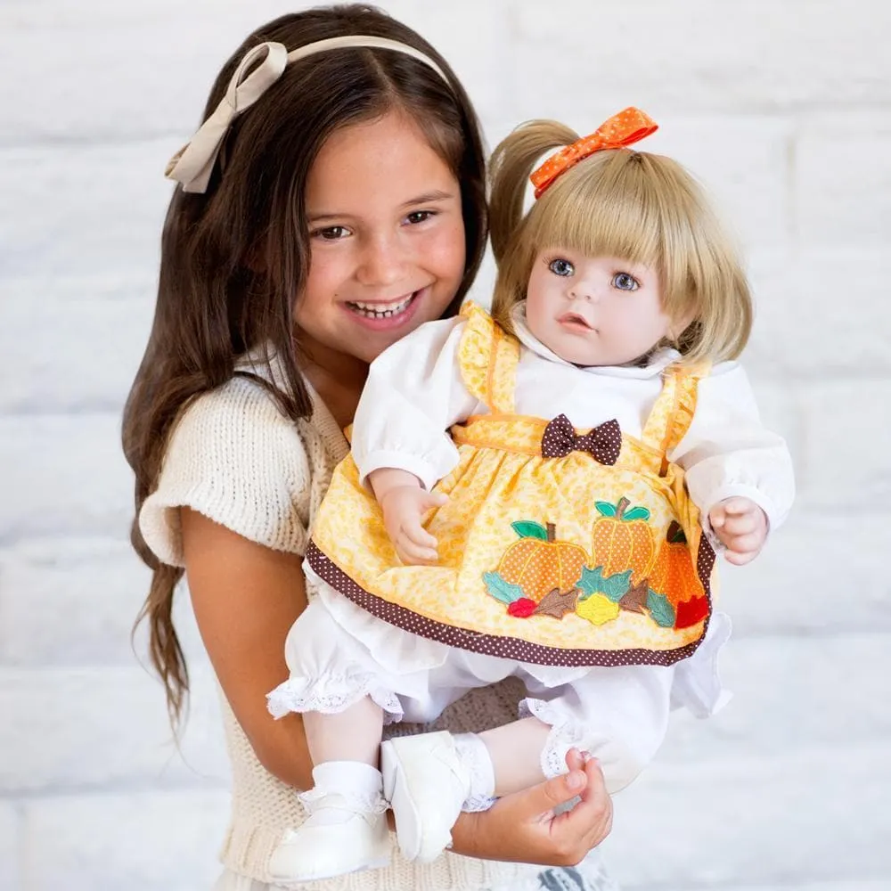 Adora Toddlertime Pin-A-Four Seasons Baby Doll Set with 4 Doll Dresses & Accessories