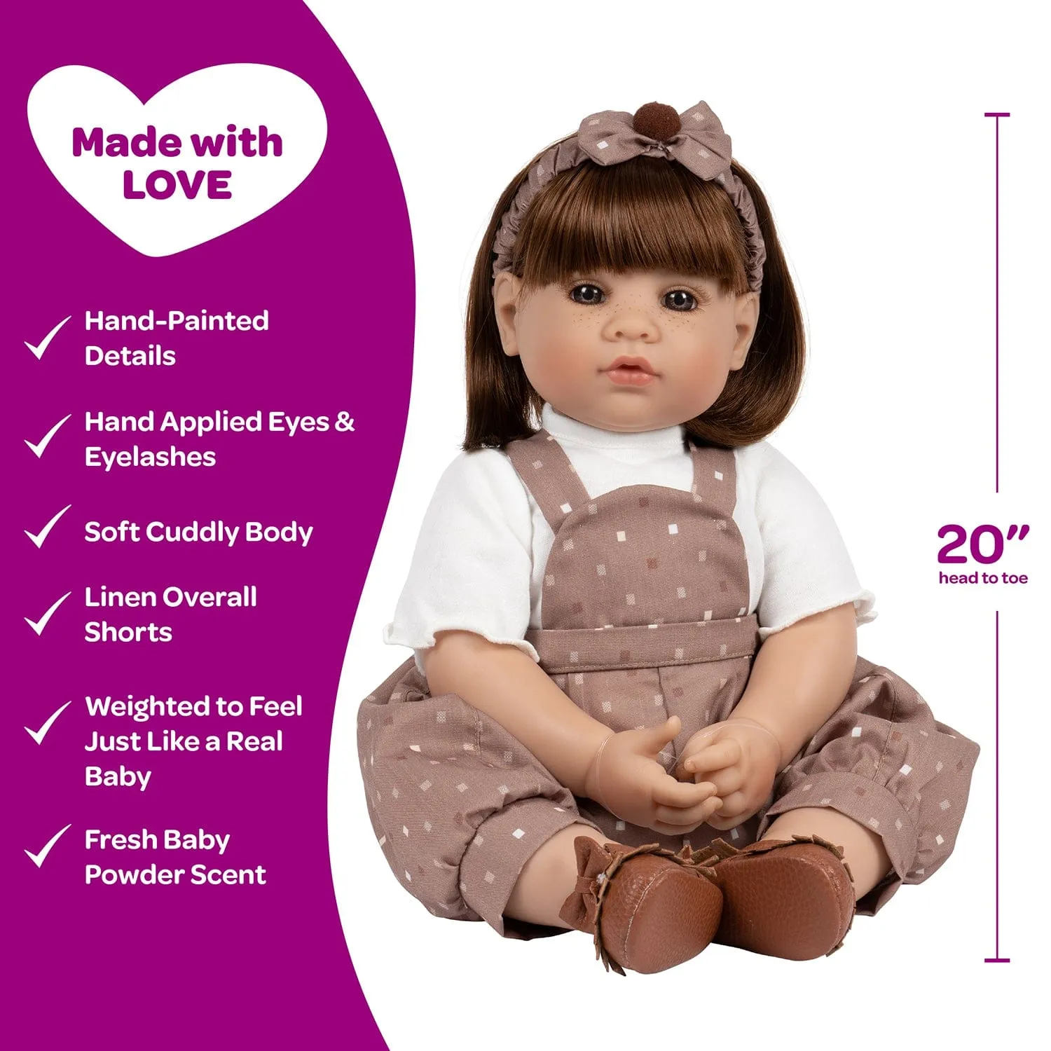 Adora Toddlertime Root Bear Float Baby Doll, Doll Clothes & Accessories Set