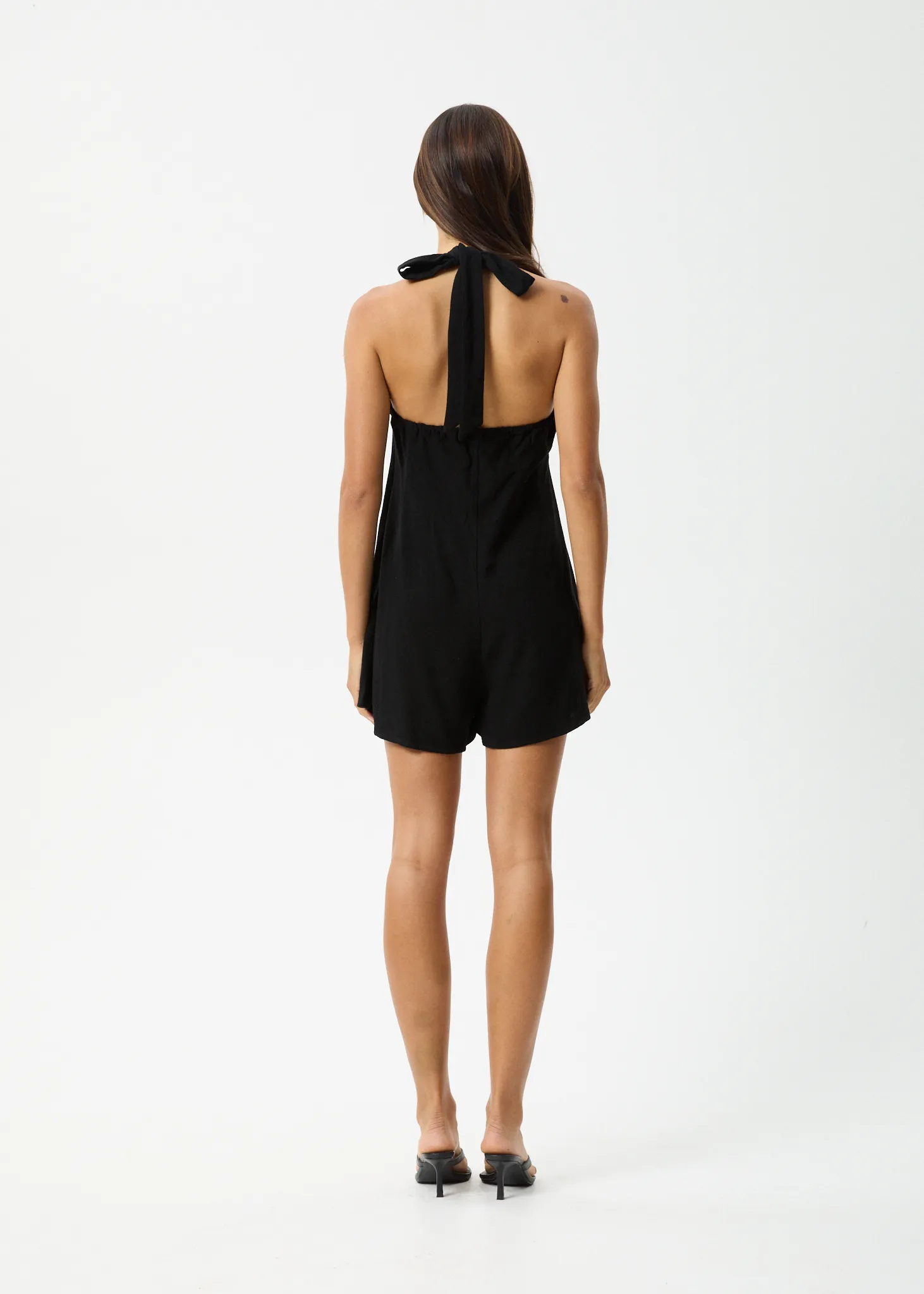 AFENDS Womens Amaya - Halter Playsuit - Black