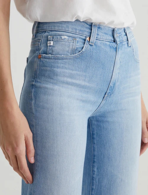 Street Style AG Brinley Mid Rise Straight Leg Crop Jeans - Dana Point