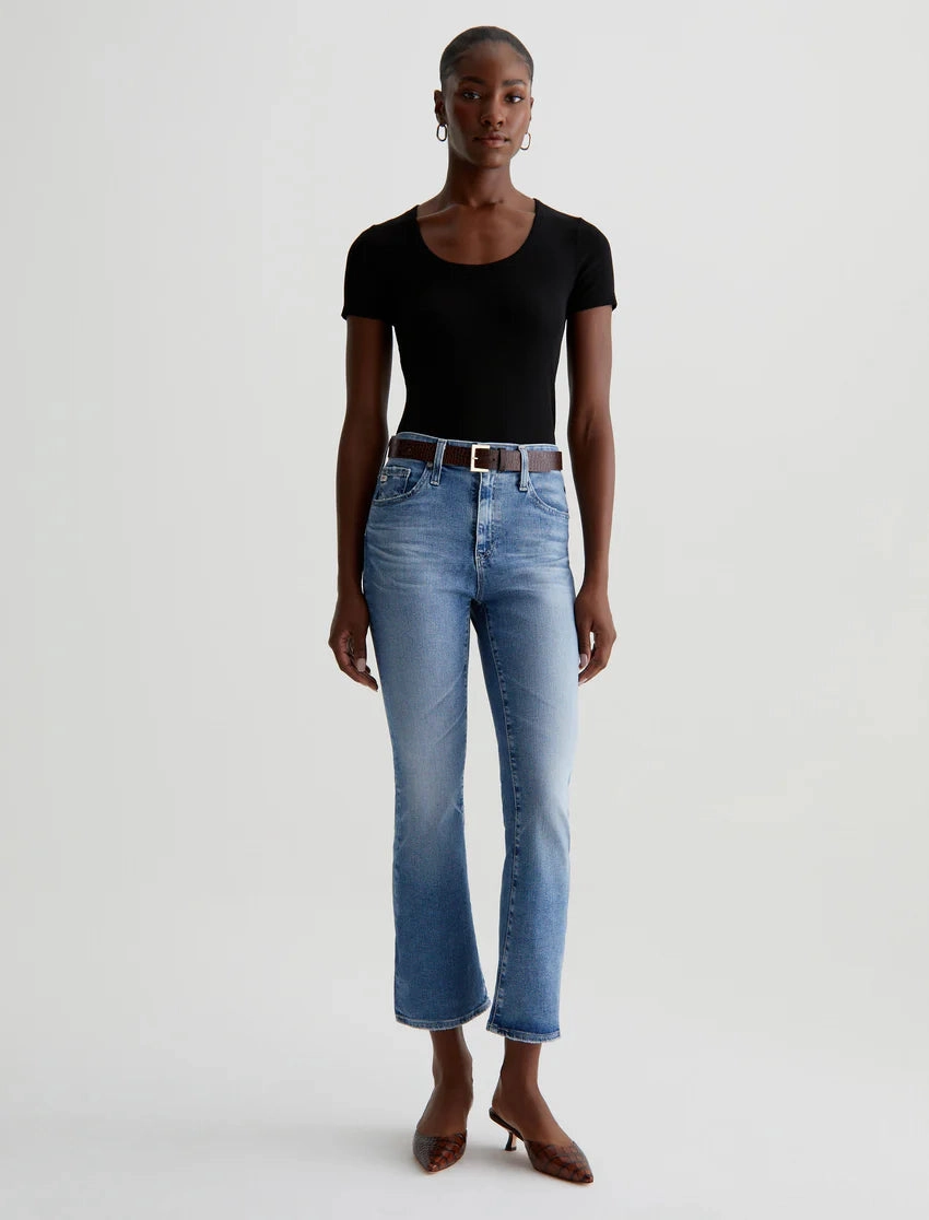 Minimalist Rainy Day Vintage Lover Durable Hardware AG Farrah Boot Crop - 20 years Trifecta