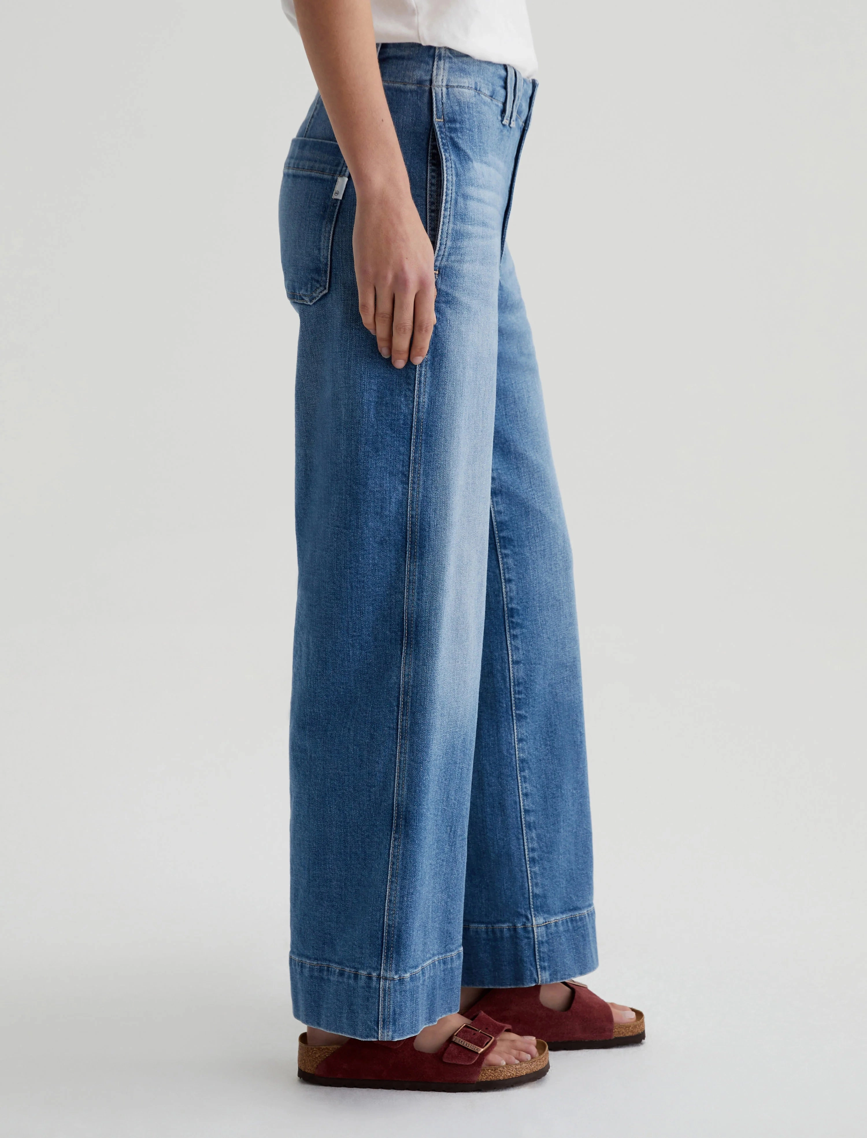 Base Style AG Natasha Mid Rise Crop Jeans