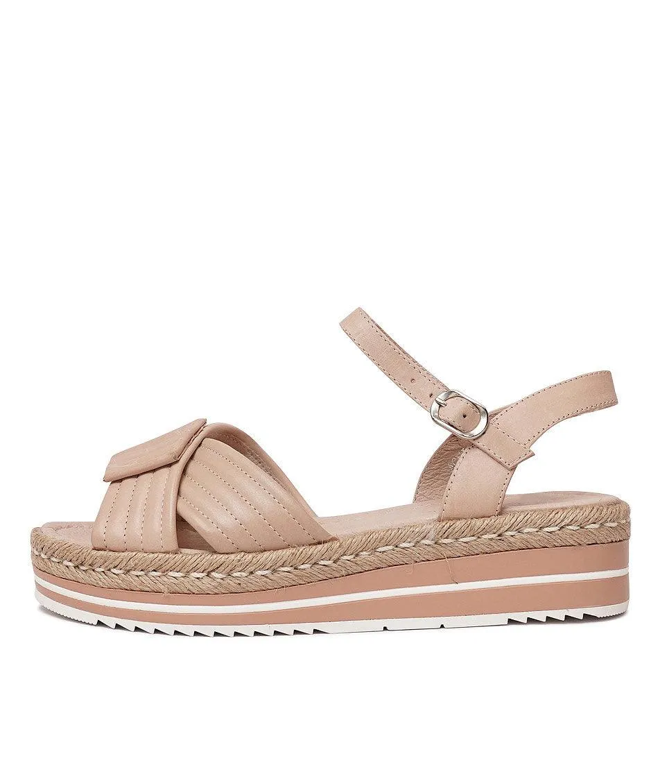 Agni Nude Leather Sandals