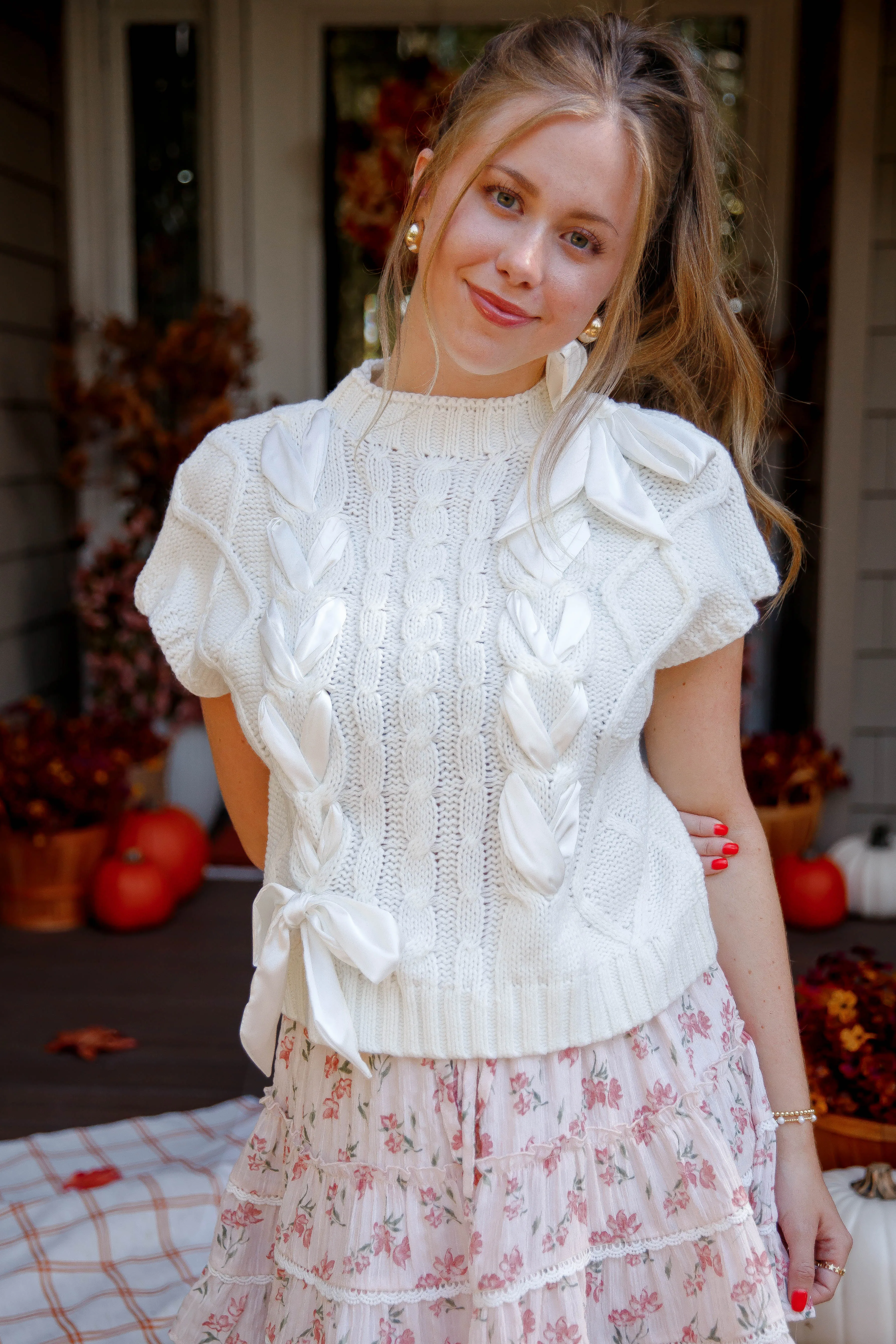 Odor Resistant Coating On My Way Home Sweater Vest-Ivory