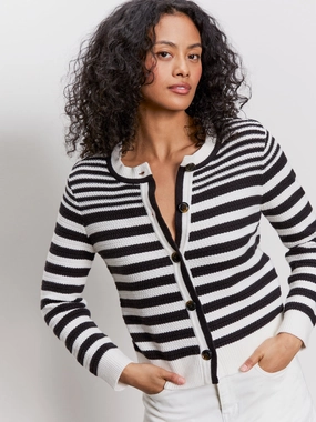 Airflow Optimized City Summer Cardi Black/ Macrame Multi Stripe City Summer Cardi Black/ Macrame Multi Stripe AntiStatic Yarn