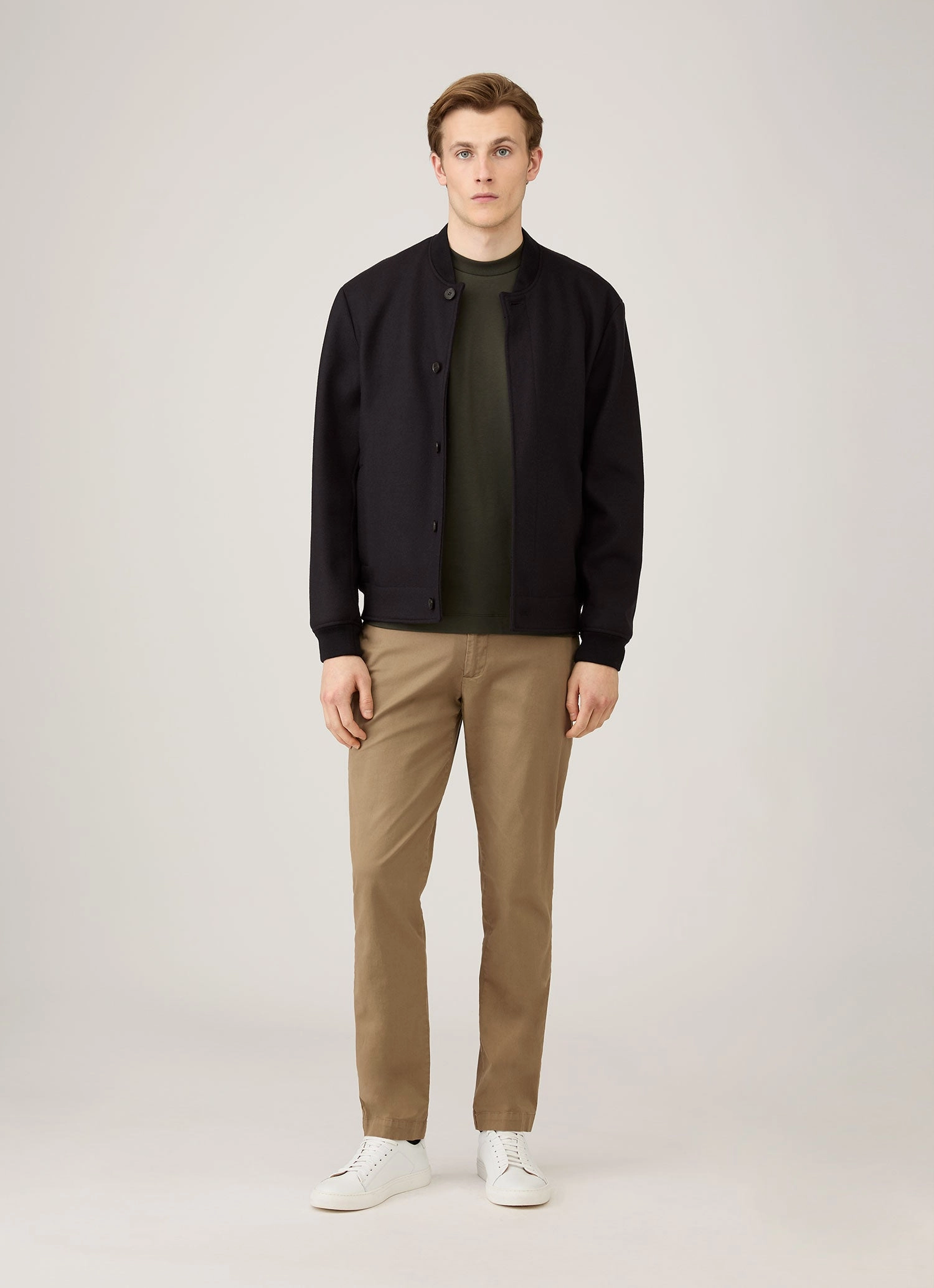 Men's Relaxed Fit Heavyweight T-shirt in Dark Green Summer Essential Practical Comfort