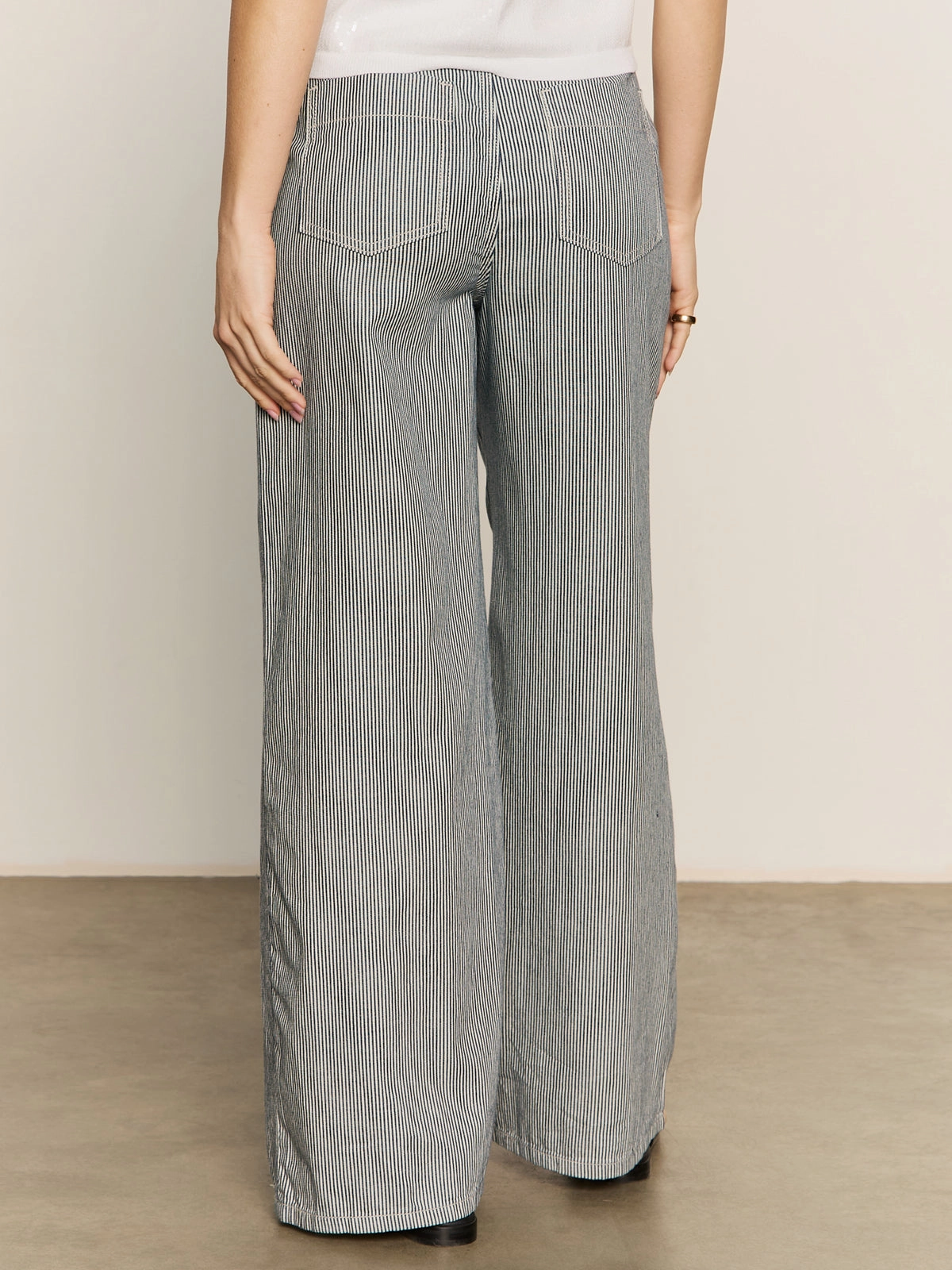 No Pinch Marine Full Length Semi High Rise Pant Yacht Stripe