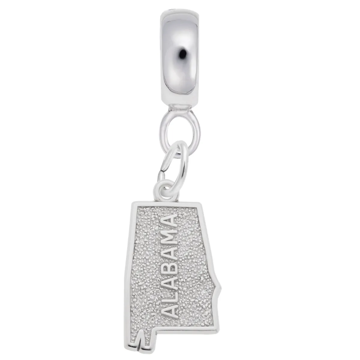 Alabama Charm Dangle Bead In Sterling Silver
