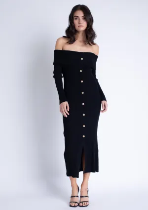 Alana Knit Midi Dress Perfect for Layering Timeless-Classic Alana Knit Midi Dress