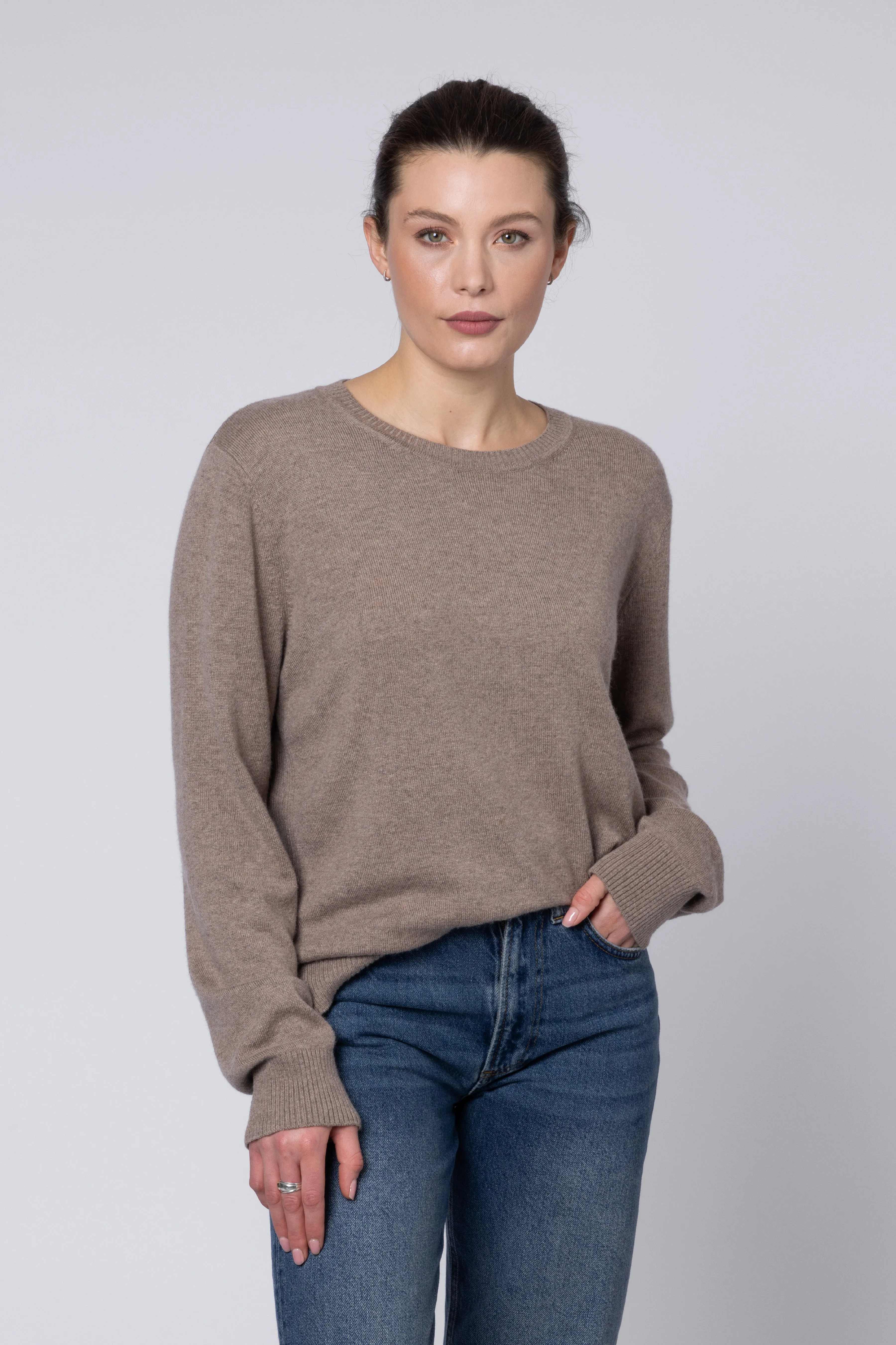 Alex Cashmere Blend Jumper (Mole)