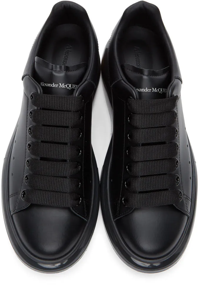 Alexander McQueen Black Clear Sole Oversized Sneakers