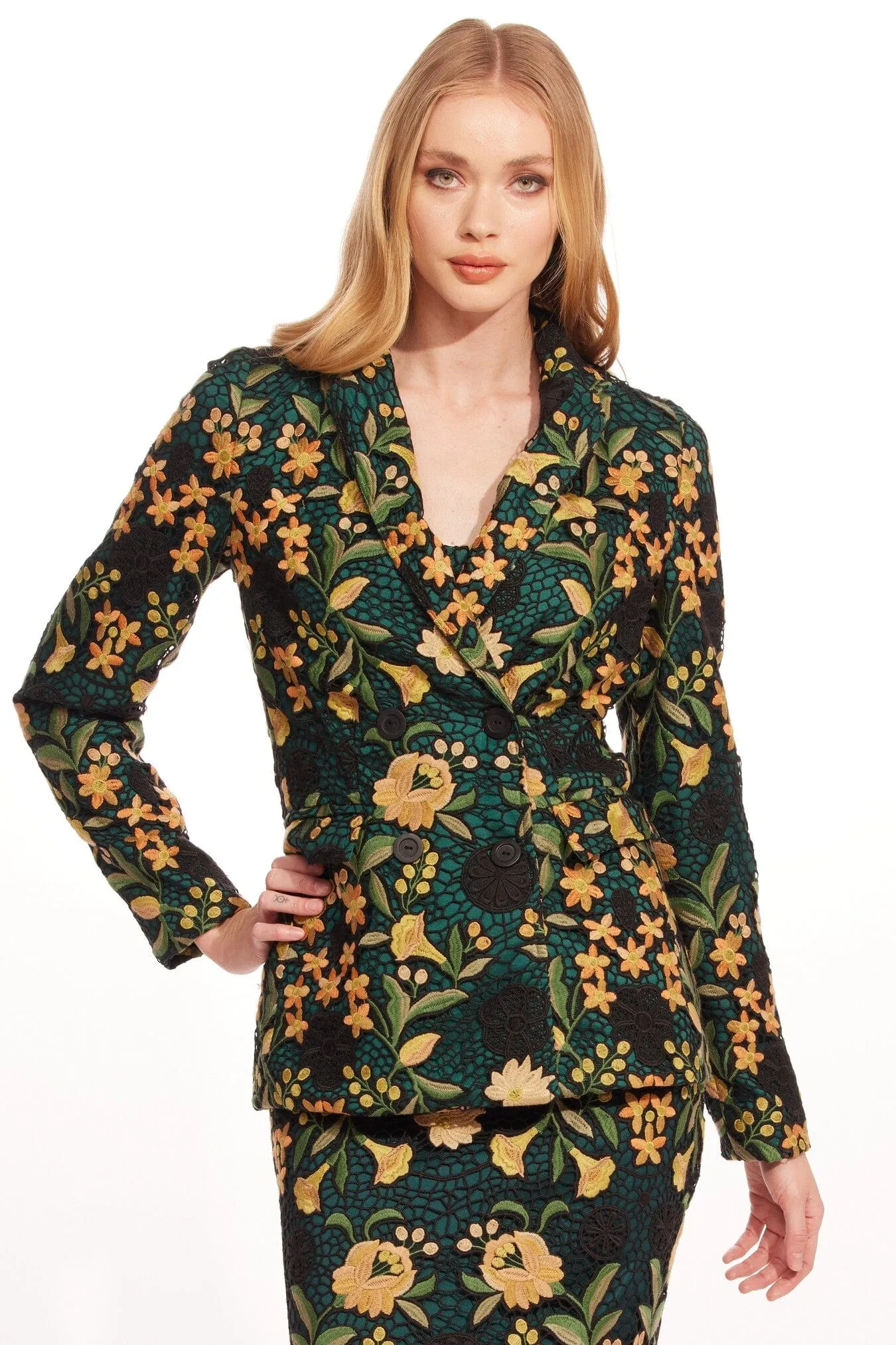 Alexey Jacket ?C Harvest Bloom ReflectiveTrimDetails Quick Dry Material