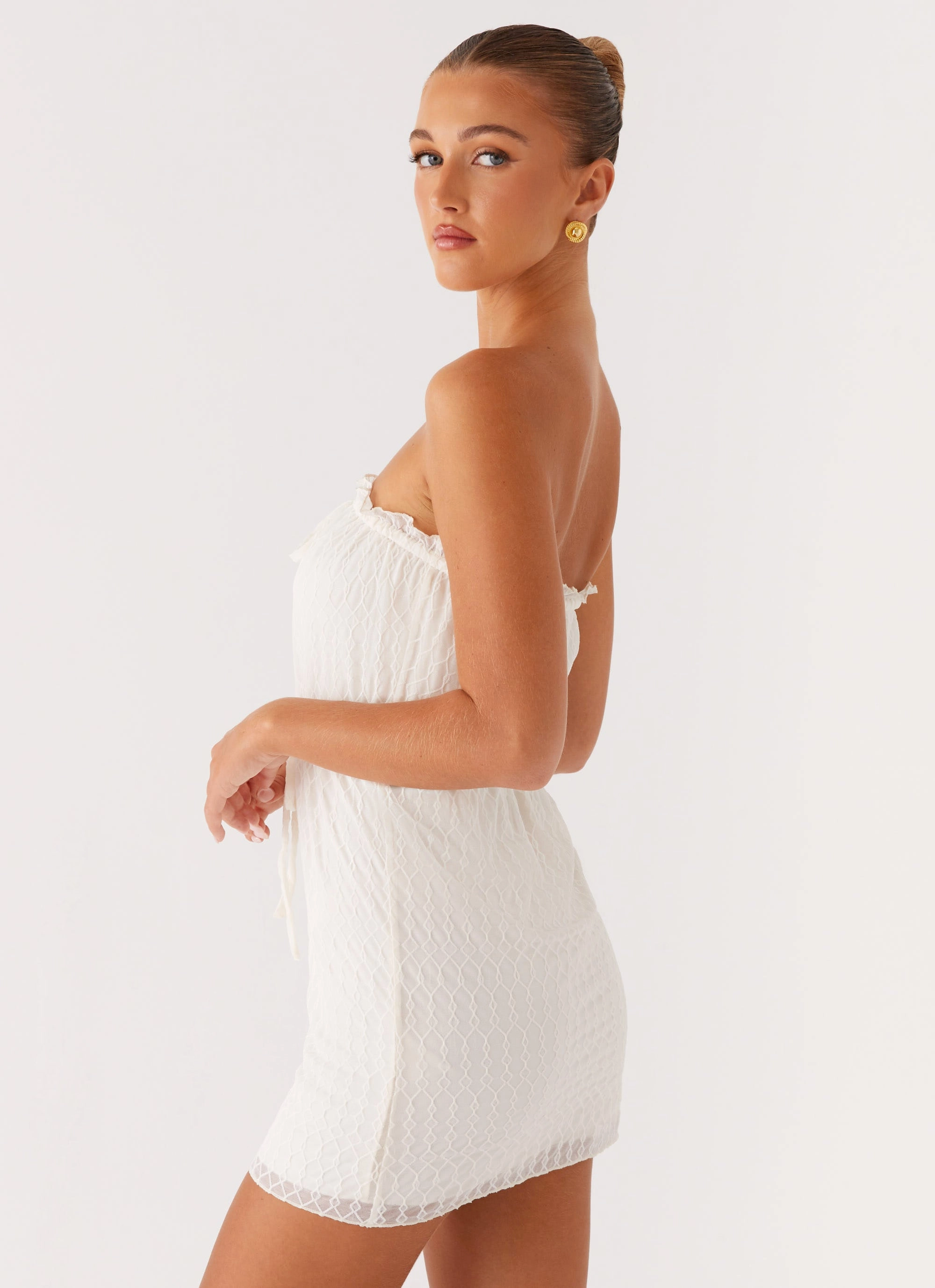 Alina Mini Dress - Ivory TaglessDesign