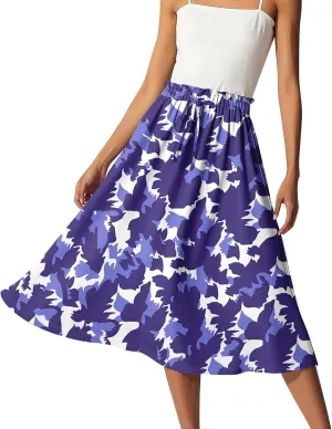 Aline Skirts for Women High Waist Flowy Maxi Skirt Long A-Line Skirt Boho Style