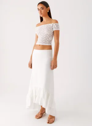 All Purpose Alessandra Maxi Skirt - White Quick Move Alessandra Maxi Skirt - White