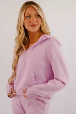 All Day Comfort Erasable Surface Coating All The Energy Hoodie-Lilac