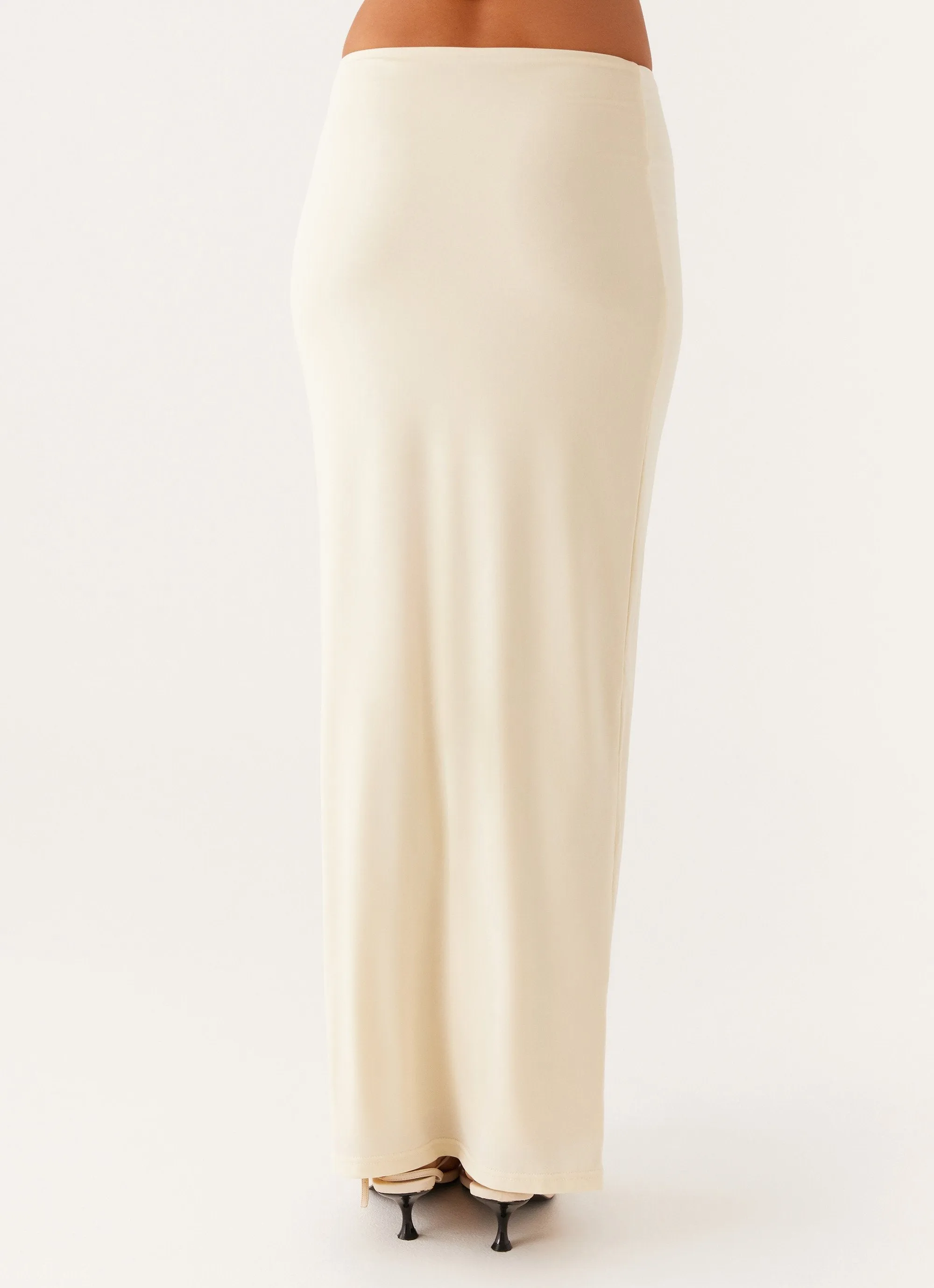 Solace Soul Maxi Skirt - Yellow Low Profile Fasteners