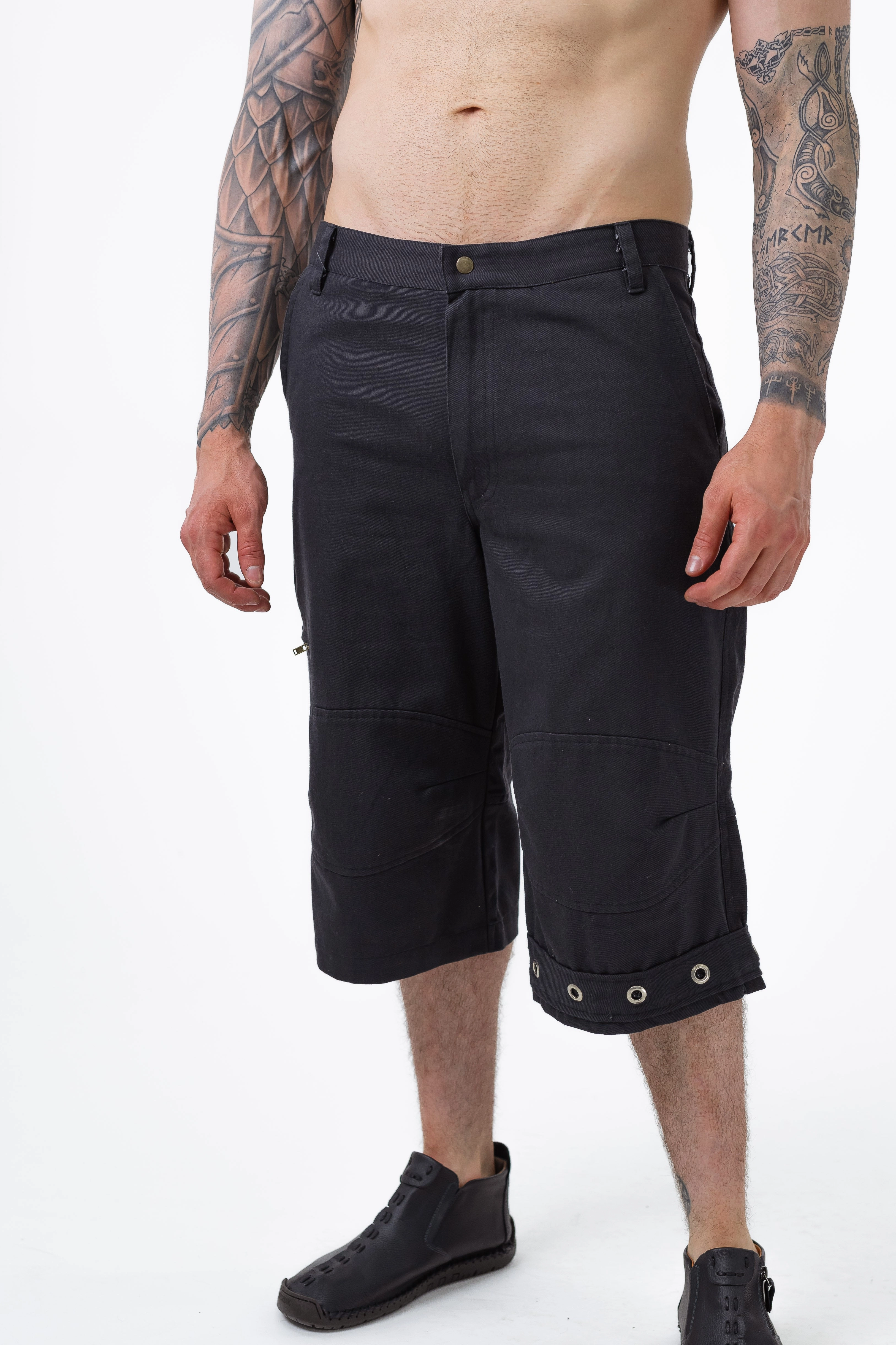 Grommet Shorts Simple Silhouette Timeless Comfort Wear