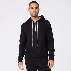 Reinforced Shoulders Ribbed Hem Bungee Cord Quarter Zip Hoody