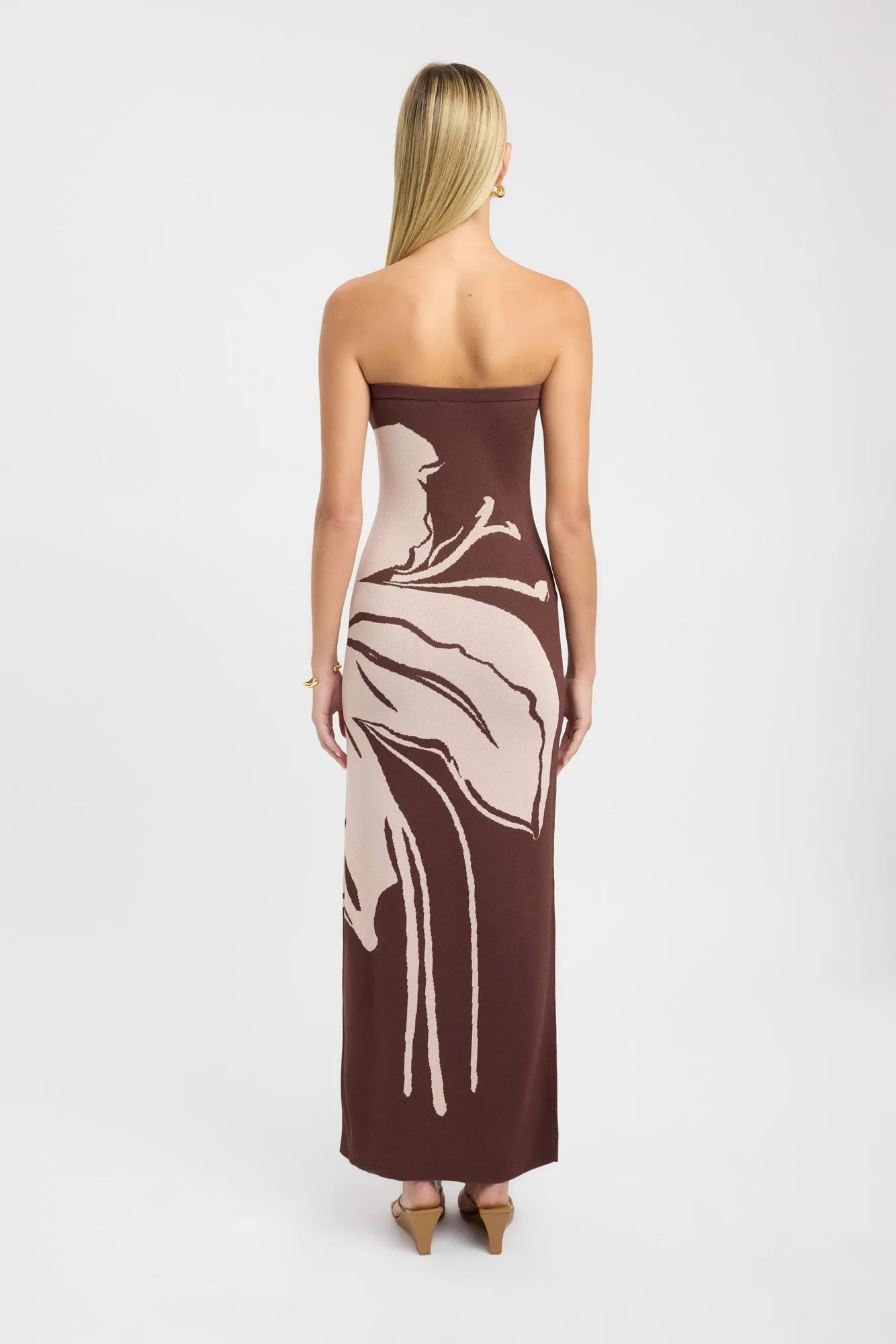 Care-Instructions-Included Aloha Strapless Dress