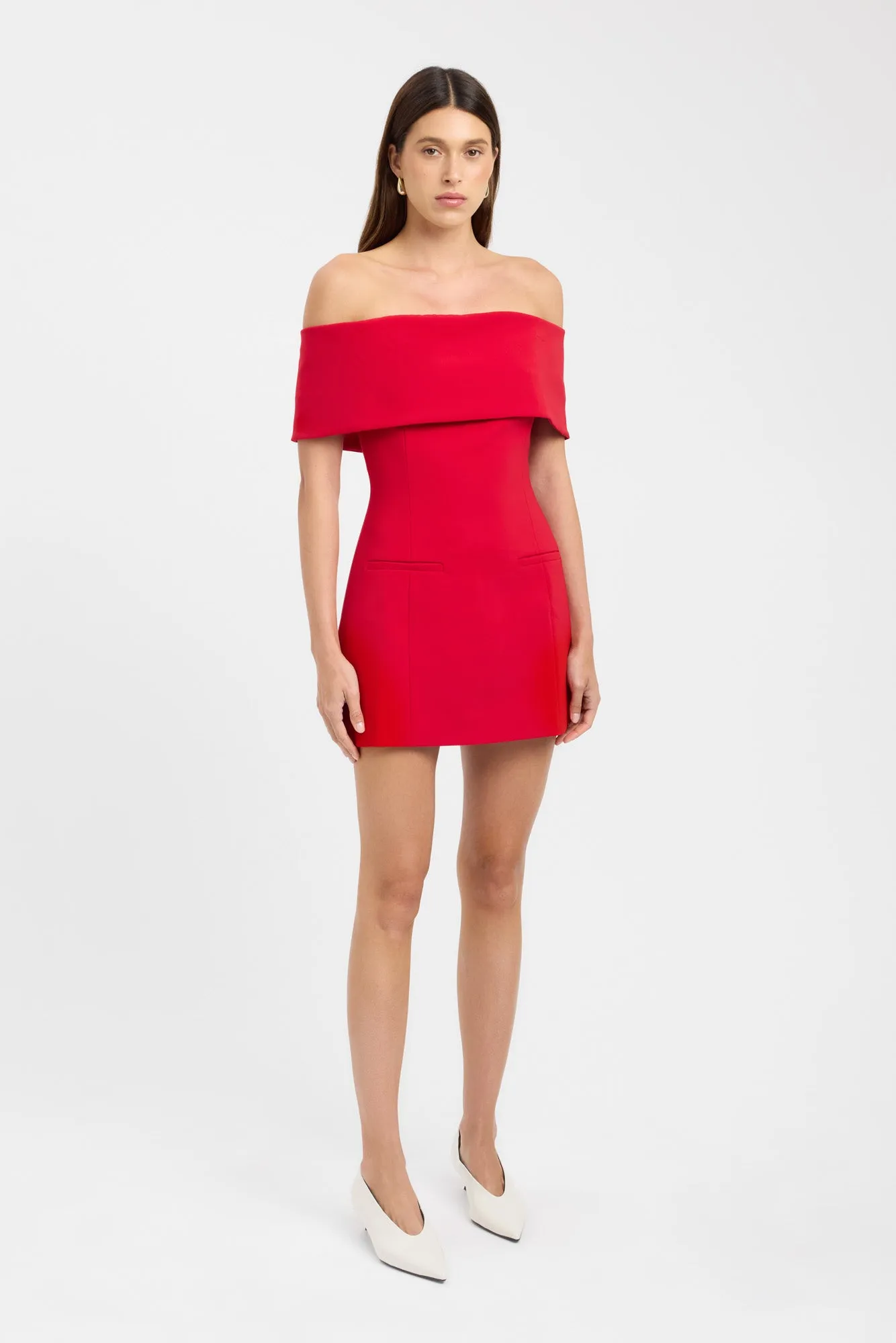 Button Accent Alto Pocket Mini Dress