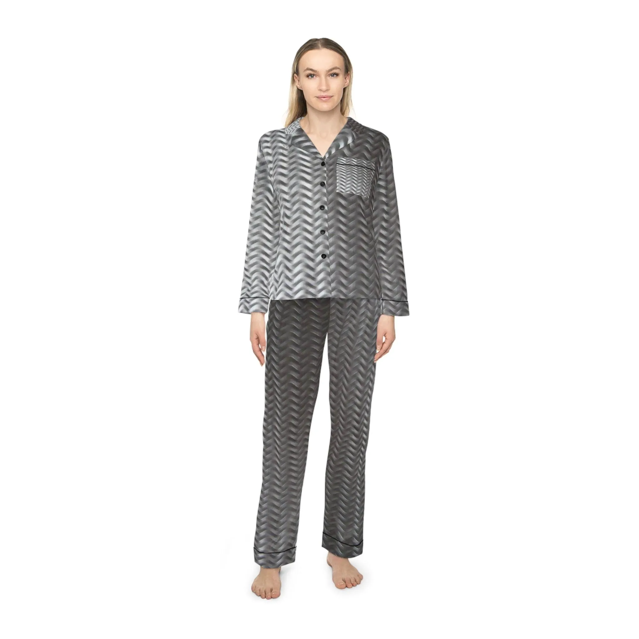 Aluminum Treads Women's Satin Pajamas