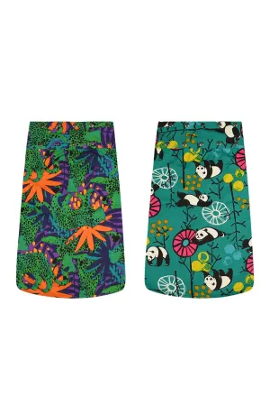 Aluula Long Reversible Button Skirt