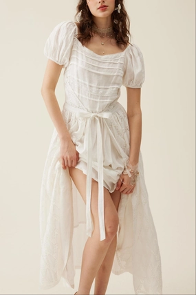 Amelia 17 | Wrapped linen dress Ultraviolet Protection Fabric AntiPilling Finish Amelia 17 | Wrapped linen dress