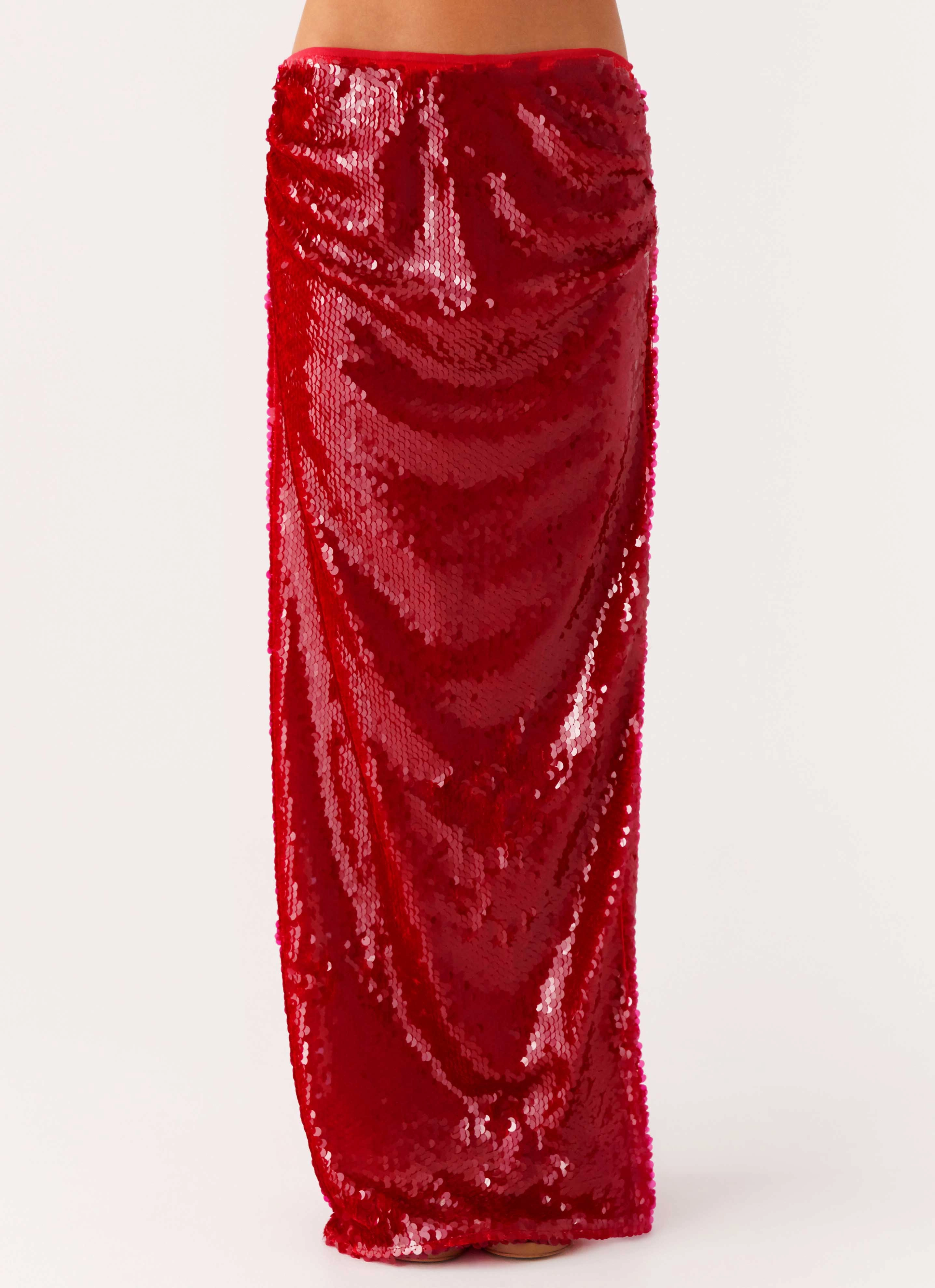 Amosa Maxi Skirt - Fuchsia Neutral palette