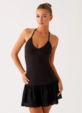 Amsterdam Mini Dress - Black Dress-Up Style Amsterdam Mini Dress - Black City Ready Refined fit
