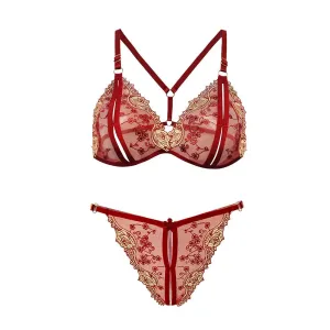 Analia Two Piece Floral Lingerie Set
