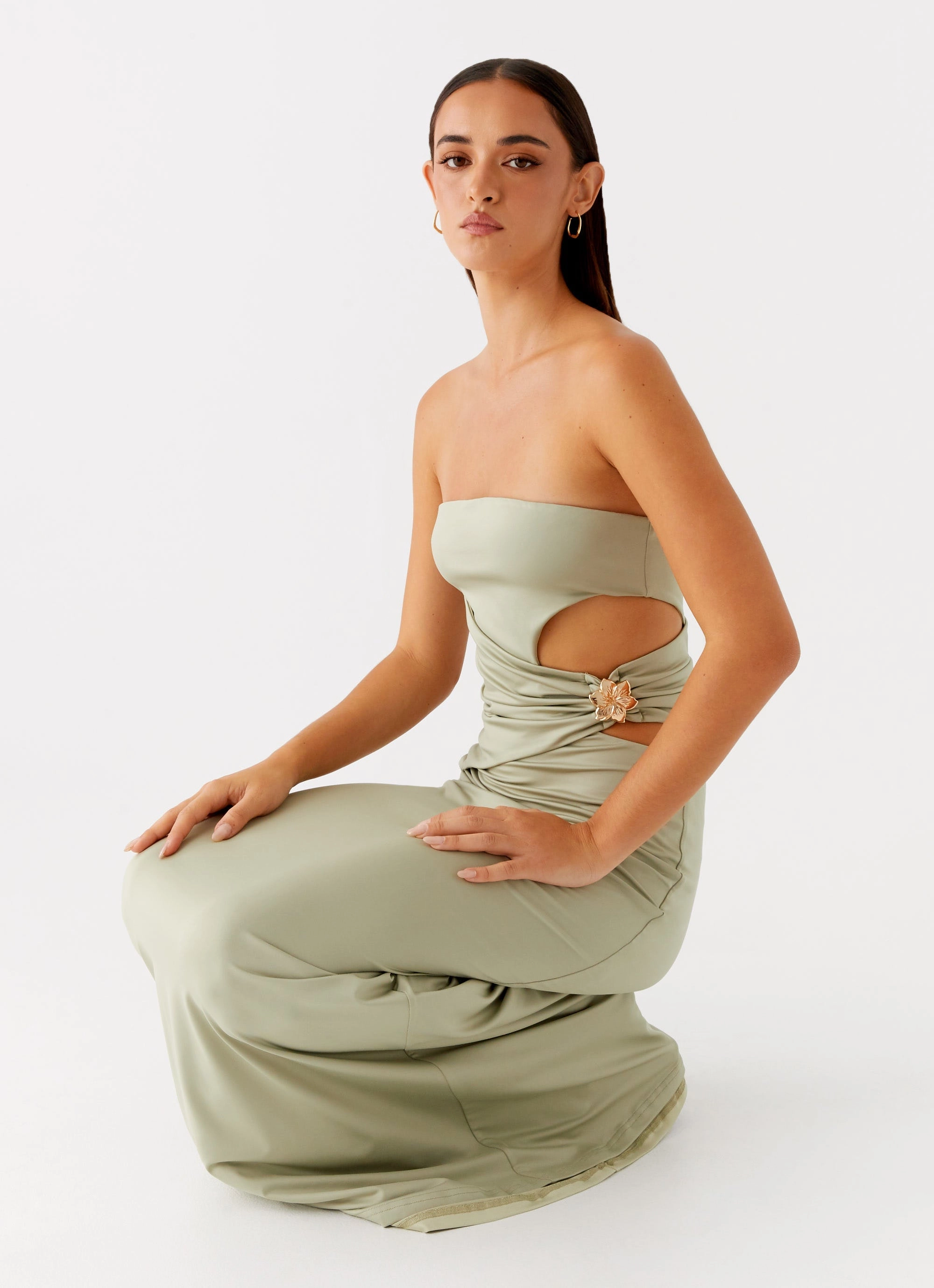 Anetta Maxi Dress - Sage Casual Chic Wear