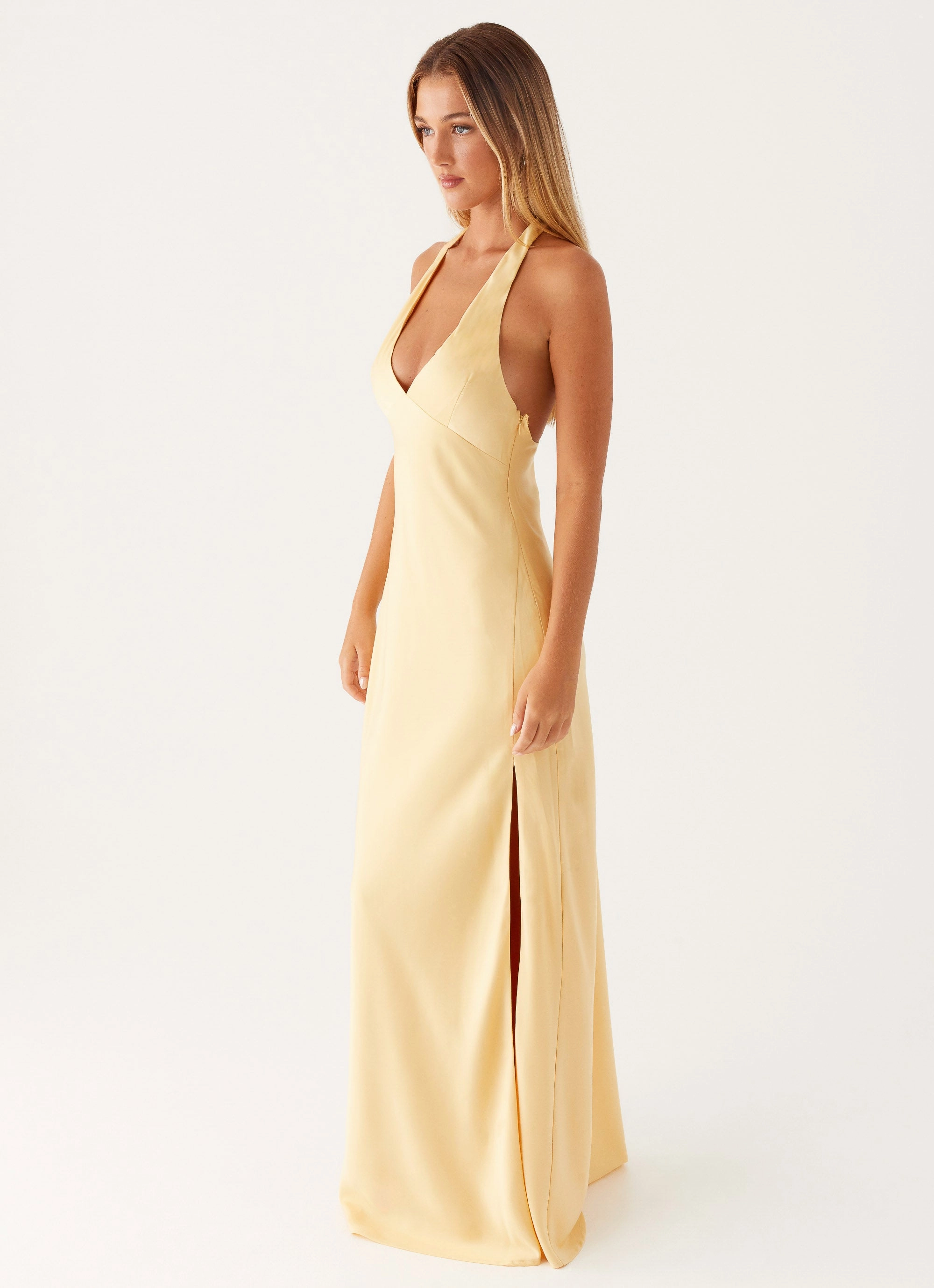 Angie Maxi Dress - Yellow All Occasion Decorative-Design