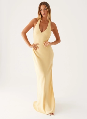Angie Maxi Dress - Yellow pastel style Travel Light Angie Maxi Dress - Yellow