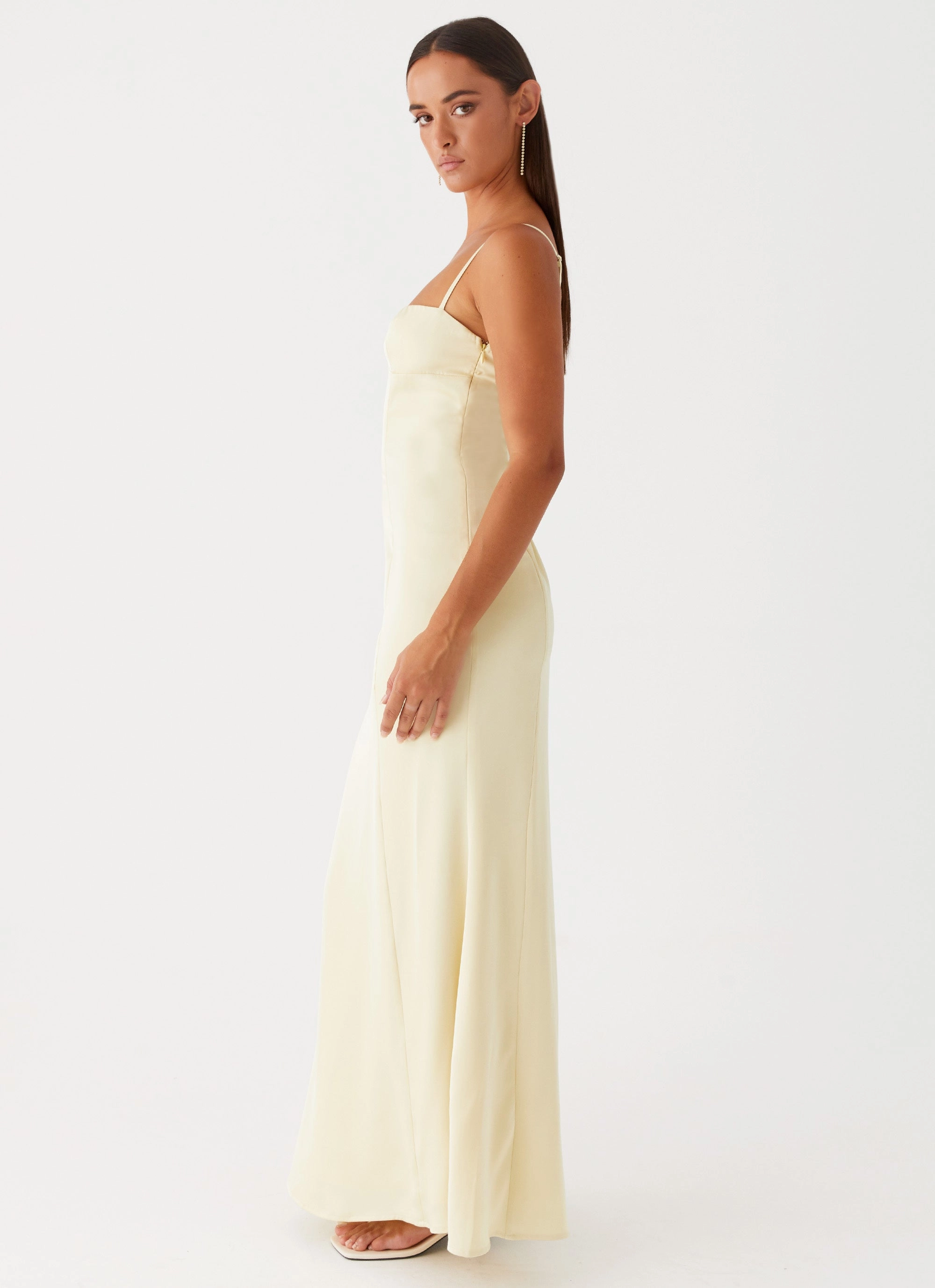 Miss Bloom Maxi Dress - Lemon Romantic-Detail Casual Style Wear