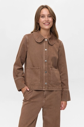 Anti Static Treatment NUMARNEY JACKET - Emperador NUMARNEY JACKET - Emperador Minimalist Style
